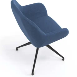 Silla de reuniones Moon Base de aluminio giratoria