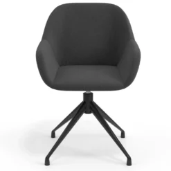 Silla de reuniones Moon Base de aluminio giratoria