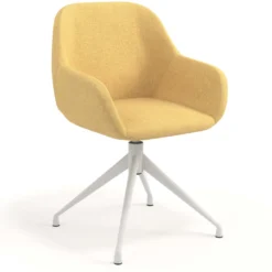Silla de reuniones Moon Base de aluminio giratoria