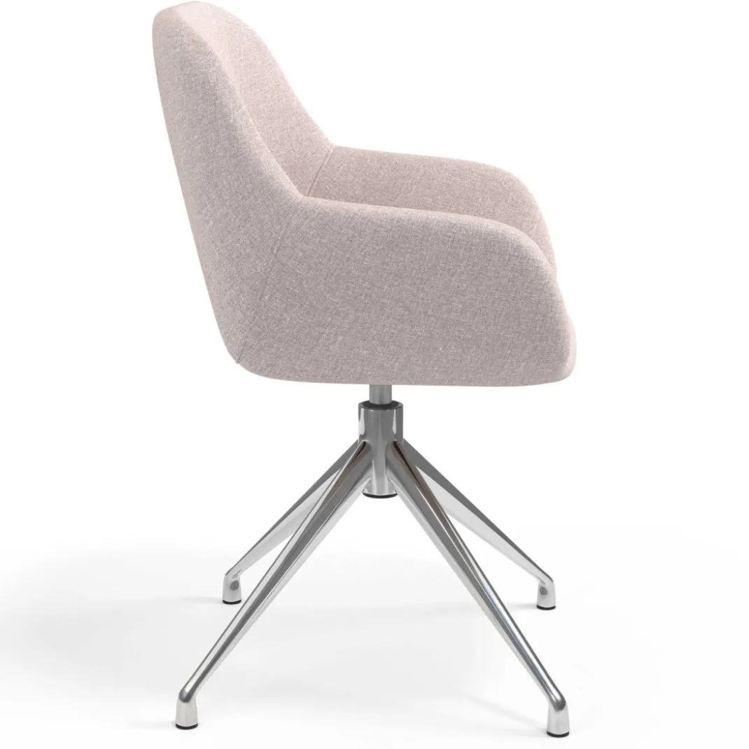 Silla de reuniones Moon Base de aluminio giratoria