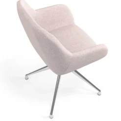 Silla de reuniones Moon Base de aluminio giratoria