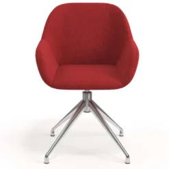 Silla de reuniones Moon Base de aluminio giratoria