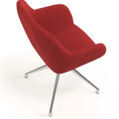 Silla de reuniones Moon Base de aluminio giratoria