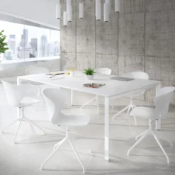 Silla de reuniones Wendy, base piramidal