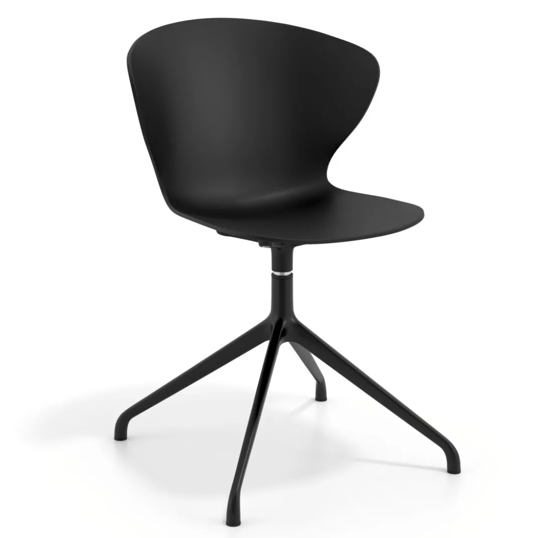 Silla de reuniones Wendy, base piramidal