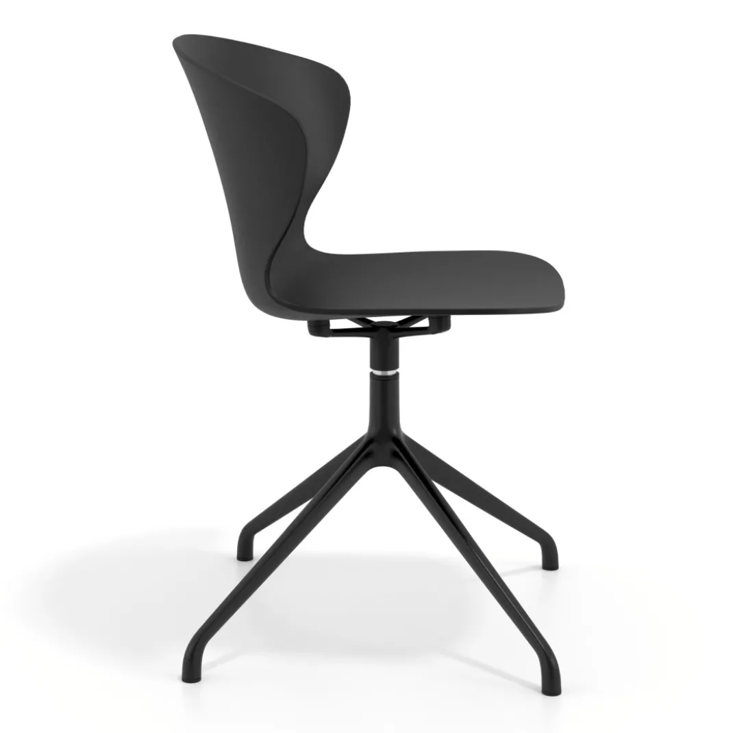 Silla de reuniones Wendy, base piramidal