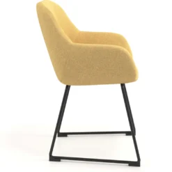 Silla de visitante Moon estructura patin