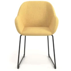 Silla de visitante Moon estructura patin