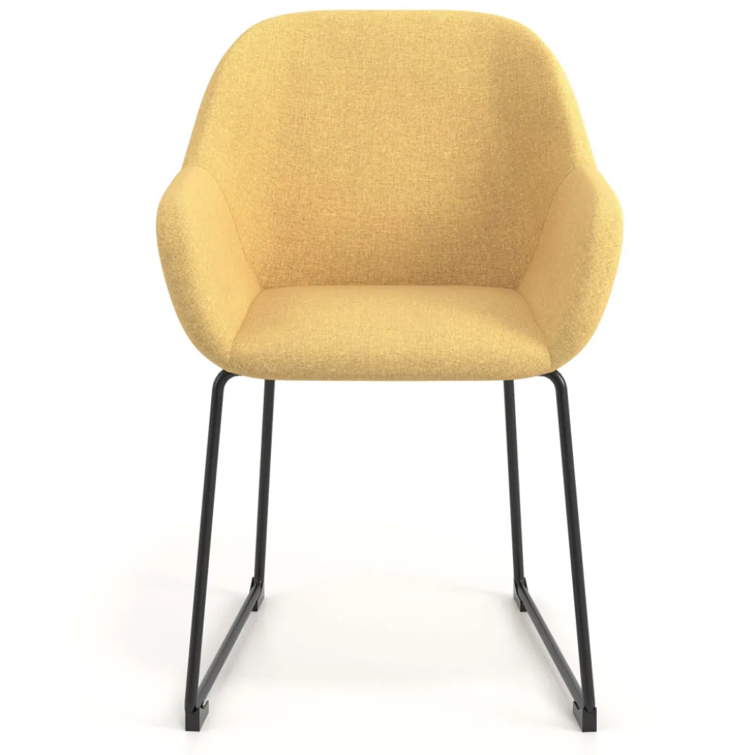 Silla de visitante Moon estructura patin