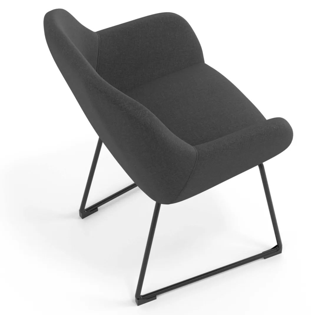 Silla de visitante Moon estructura patin