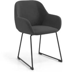 Silla de visitante Moon estructura patin