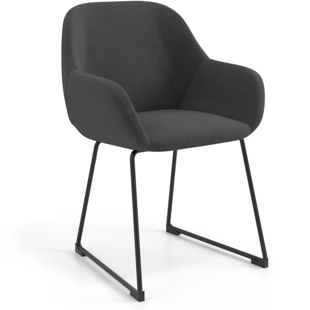 Silla de visitante Moon estructura patin