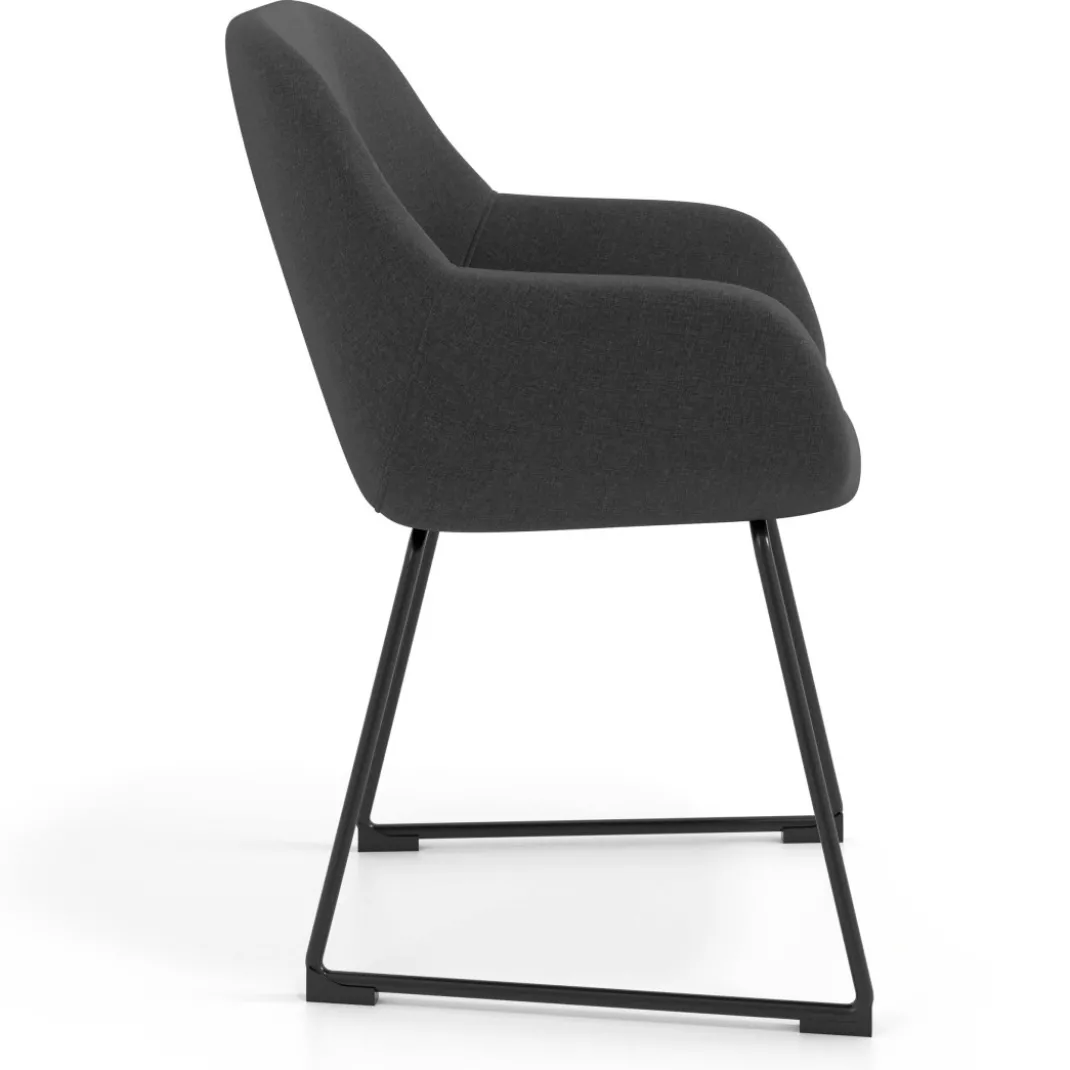 Silla de visitante Moon estructura patin