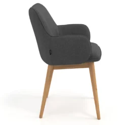Silla de visitas Gala, estructura 4 patas, base de madera