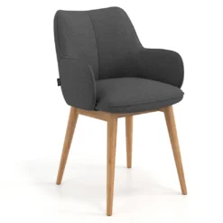 Silla de visitas Gala, estructura 4 patas, base de madera