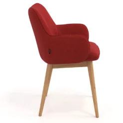 Silla de visitas Gala, estructura 4 patas, base de madera