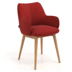 Silla de visitas Gala, estructura 4 patas, base de madera