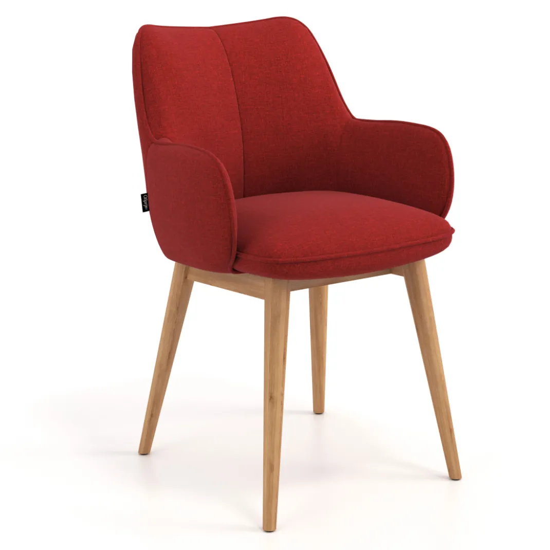 Silla de visitas Gala, estructura 4 patas, base de madera