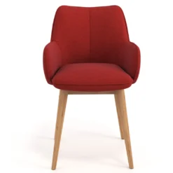 Silla de visitas Gala, estructura 4 patas, base de madera