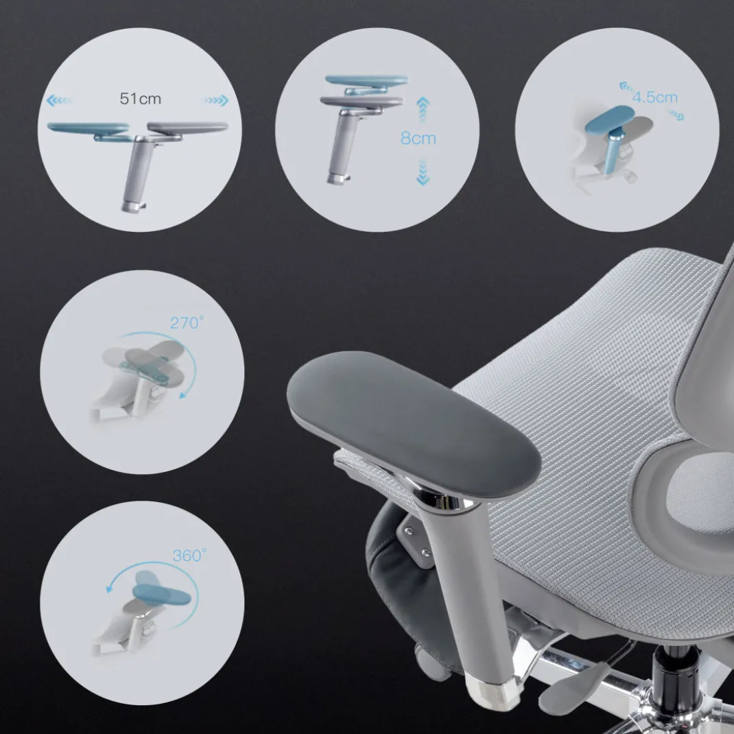Silla ergonómica de oficina Erghos X2, mecanismo sincronizado
