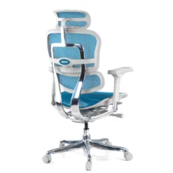 Silla ergonómica Ergohuman Elite, estructura blanca