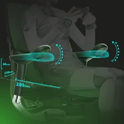 Silla ergonómica Ergohuman Elite, estructura blanca