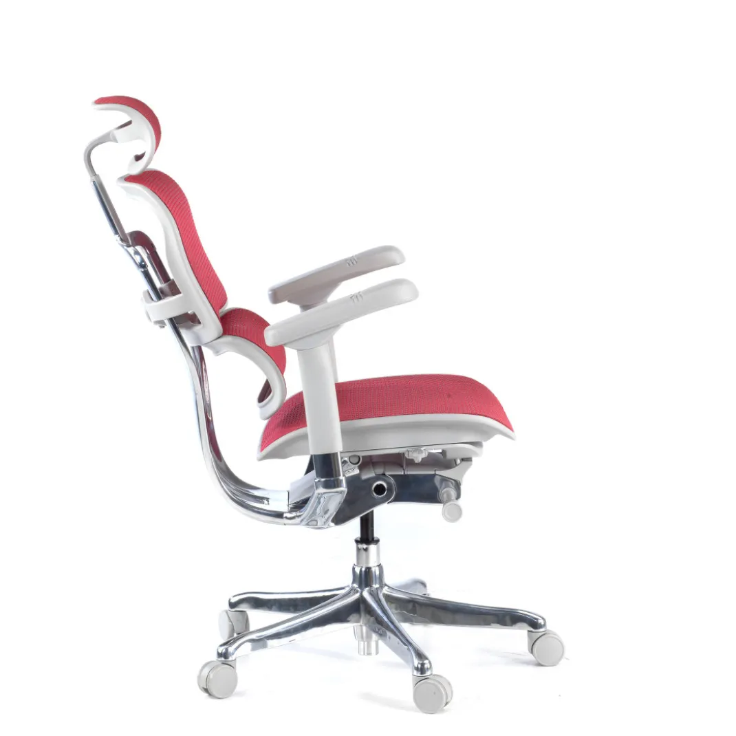 Silla ergonómica Ergohuman Elite, estructura blanca