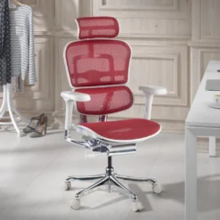Silla ergonómica Ergohuman Elite, estructura blanca