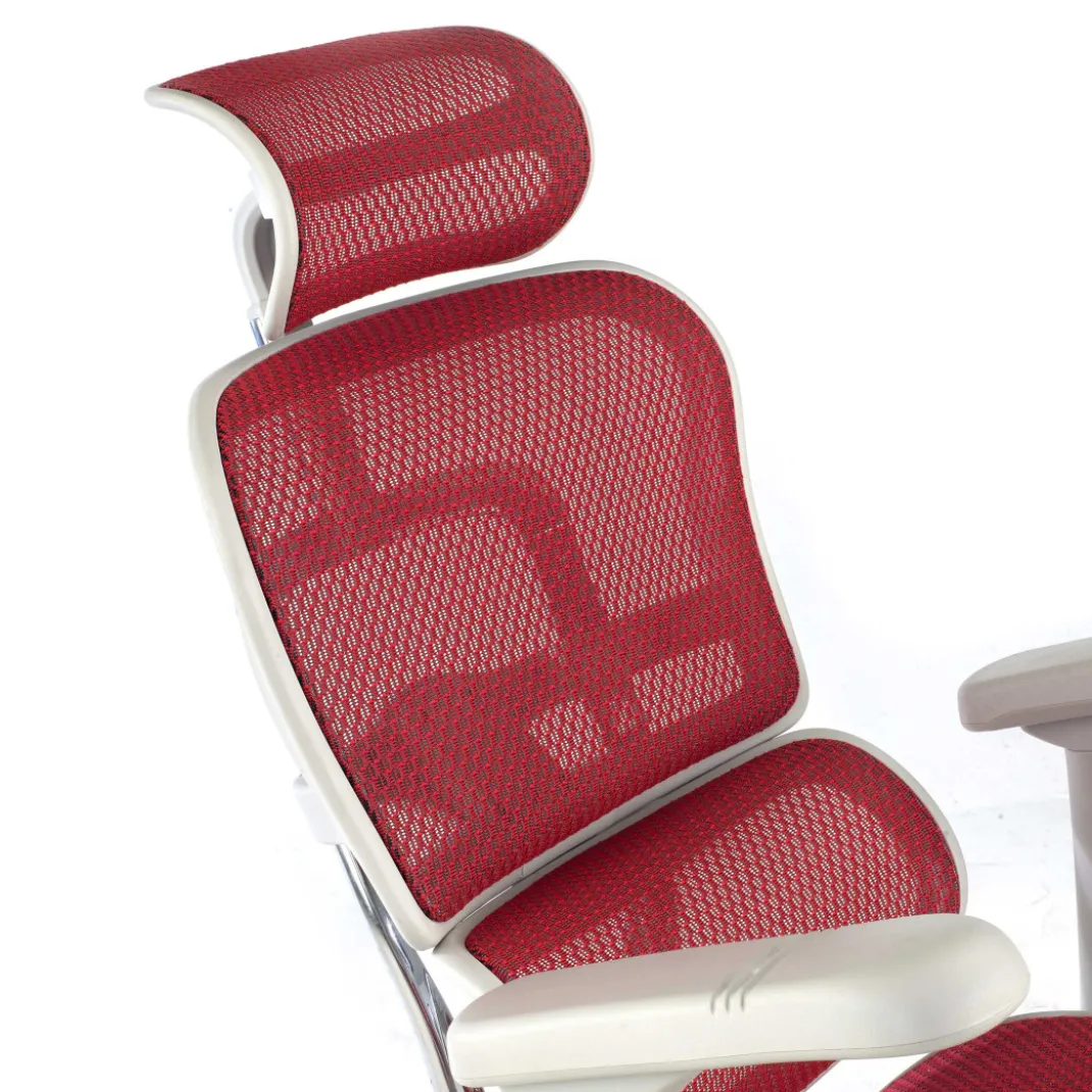 Silla ergonómica Ergohuman Elite, estructura blanca