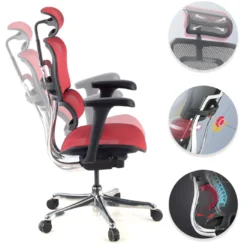 Silla ergonómica Ergohuman Gen2, estructura negra