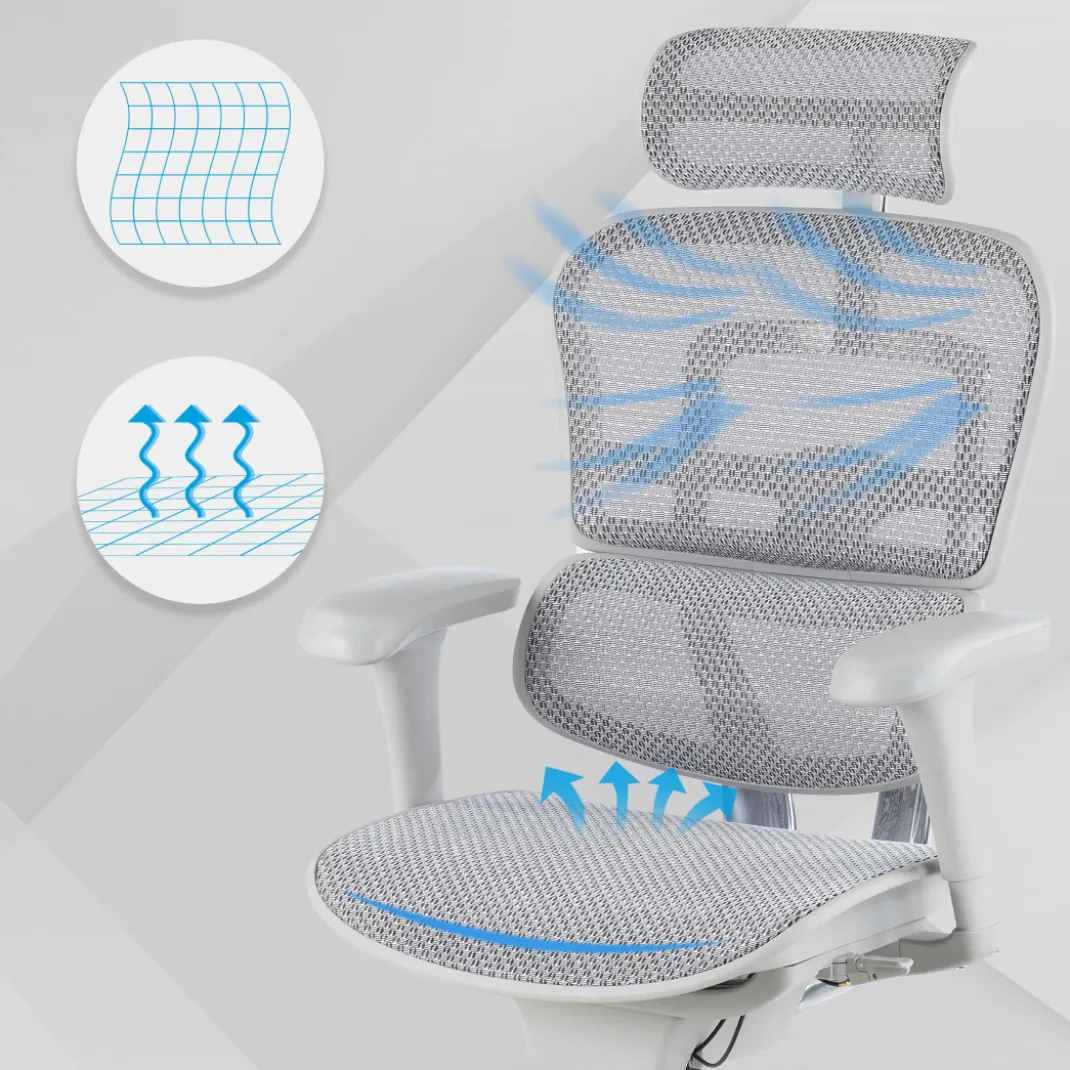 Silla ergonómica Ergohuman gen2, estructura gris