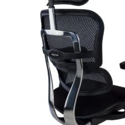Silla Ergonómica Ergohuman V2, asiento tapizado, estructura negra