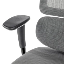 Silla ergonomica Focus, reposacabezas, doble cojin lumbar