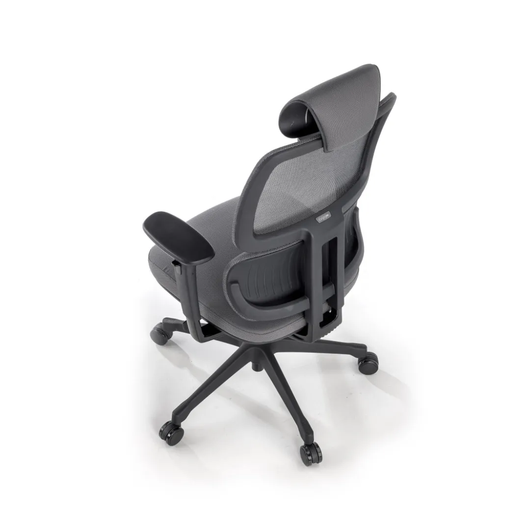 Silla ergonomica Focus, reposacabezas, doble cojin lumbar