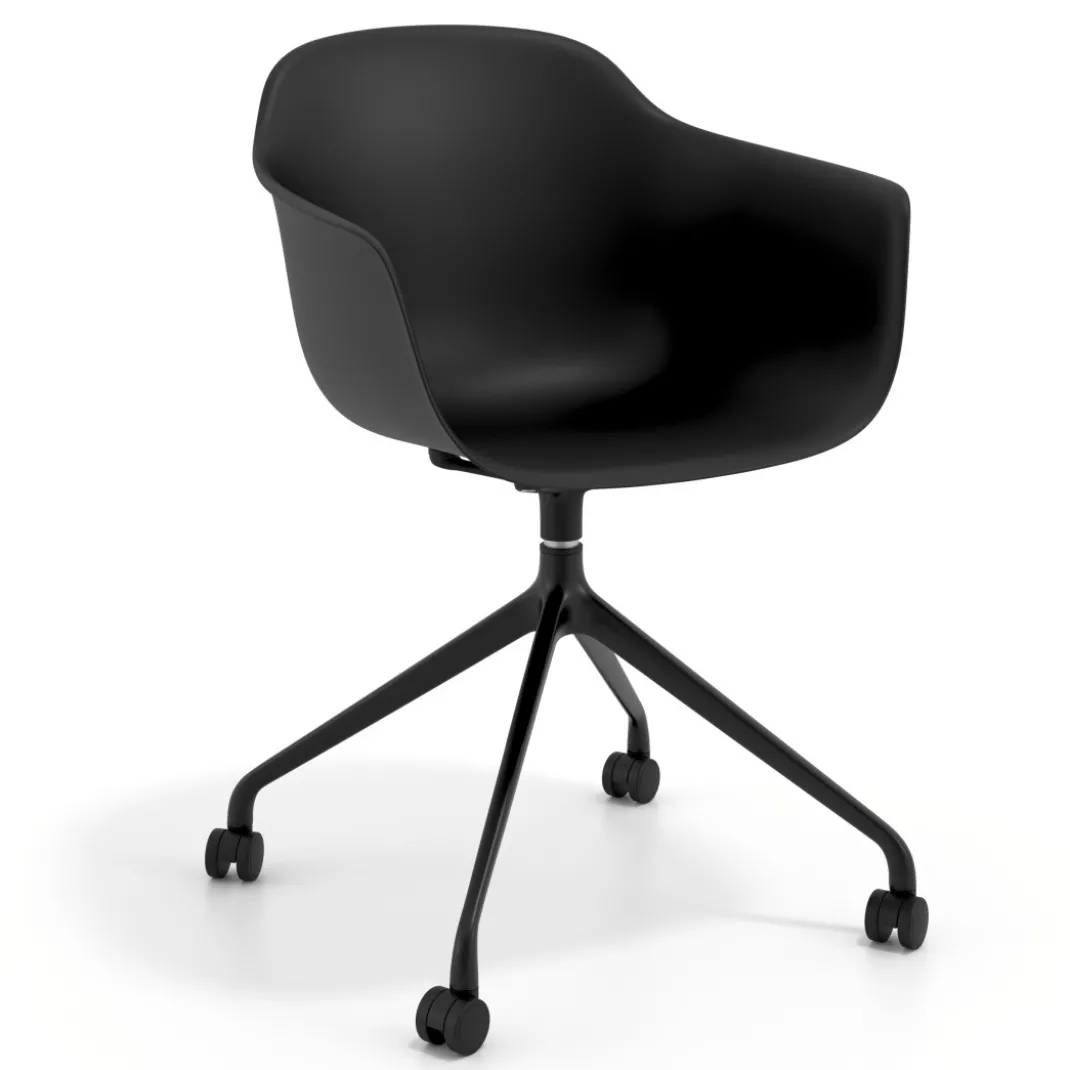 Silla Giratoria Elisa, con ruedas