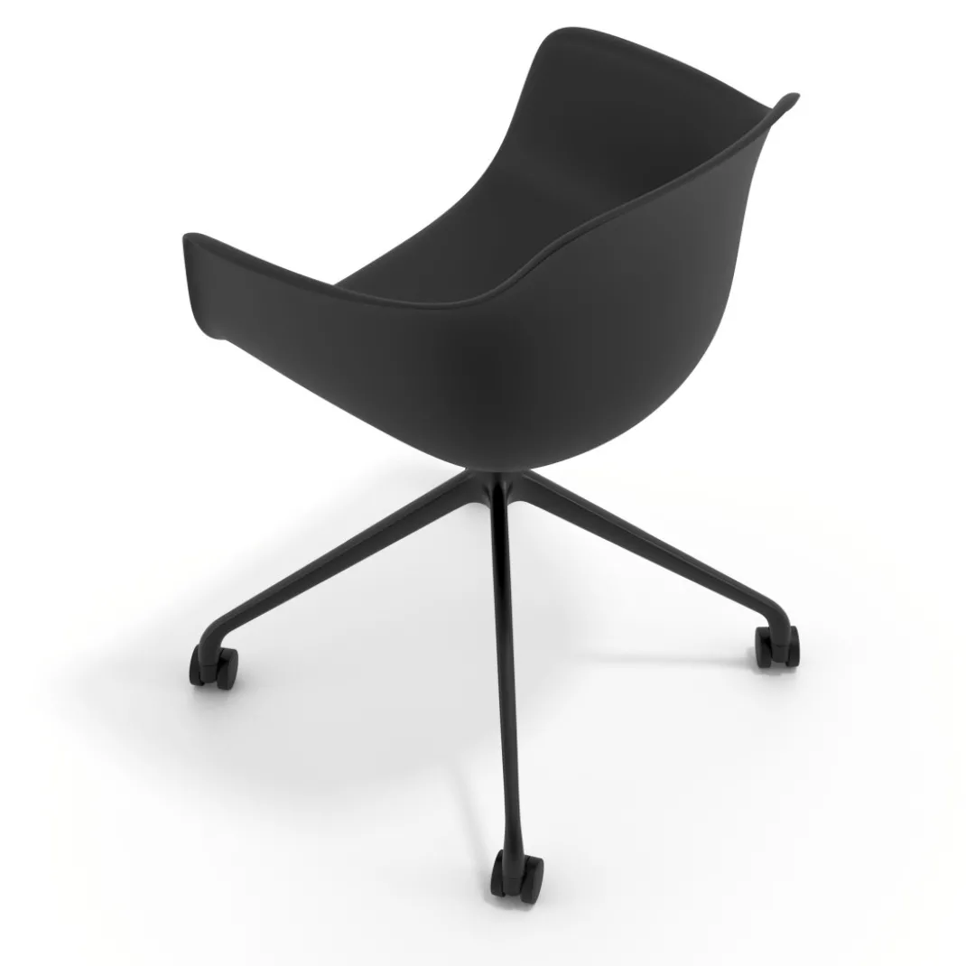 Silla Giratoria Elisa, con ruedas