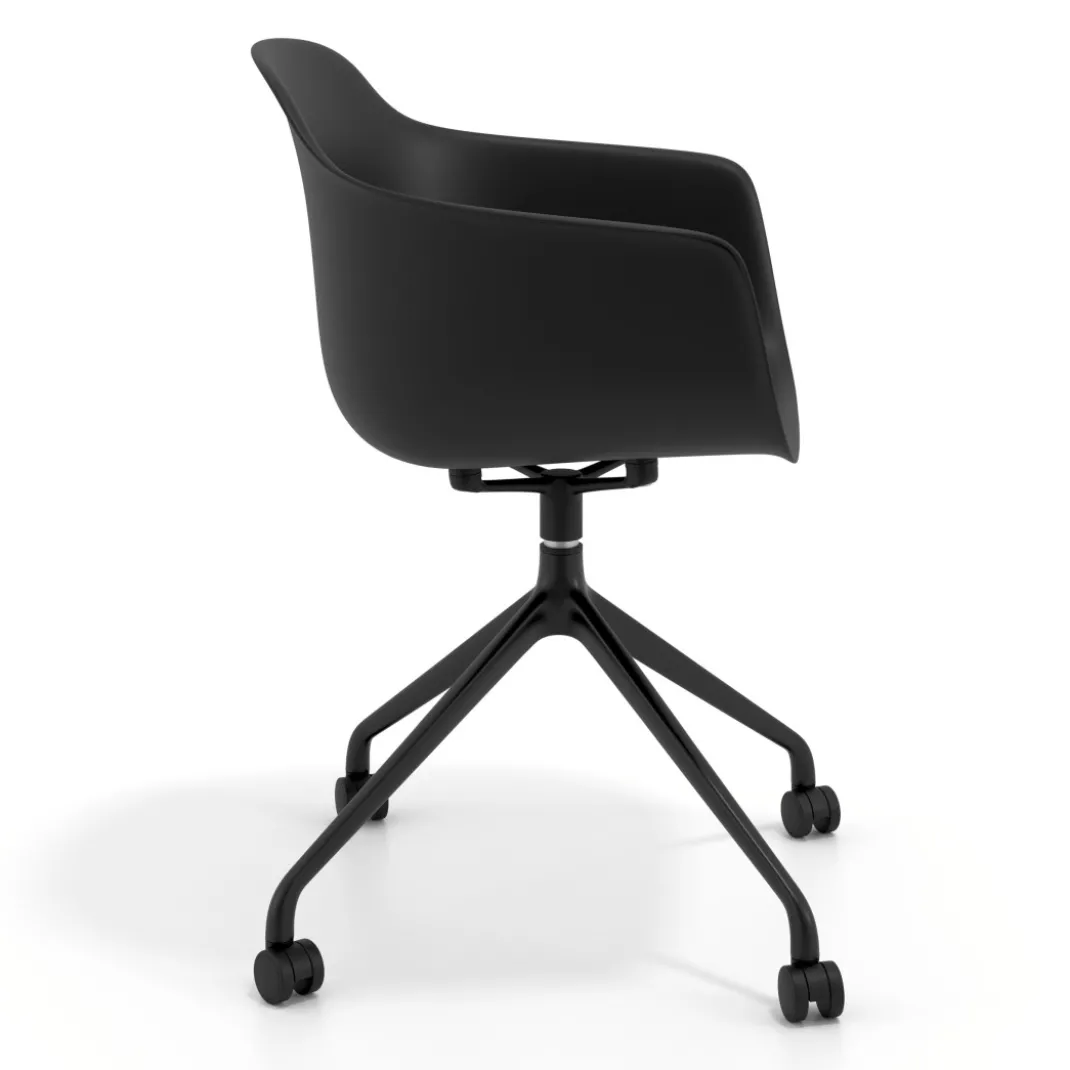 Silla Giratoria Elisa, con ruedas