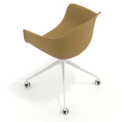 Silla Giratoria Elisa, con ruedas