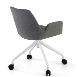 Silla Giratoria Elodie, estructura con ruedas