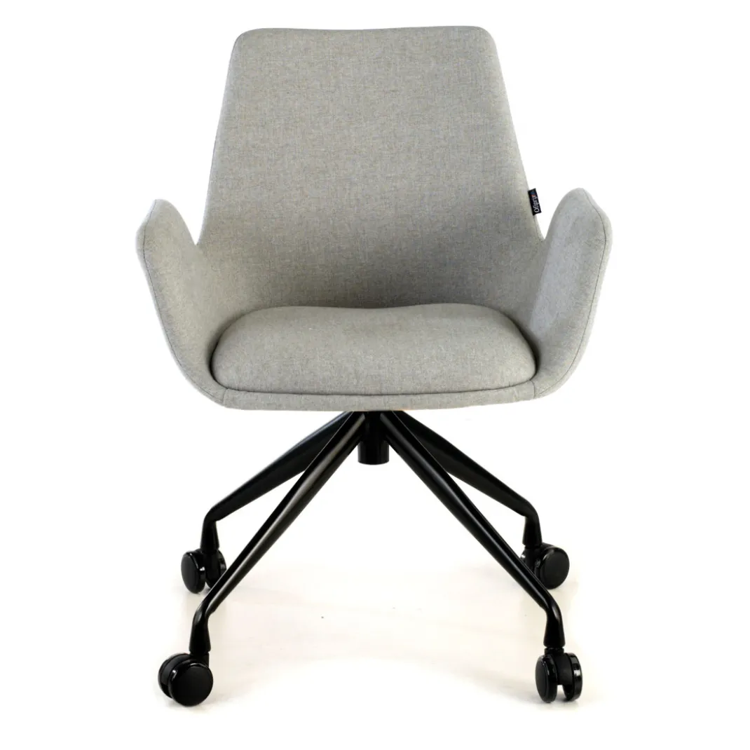 Silla Giratoria Elodie, estructura con ruedas