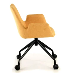 Silla Giratoria Elodie, estructura con ruedas