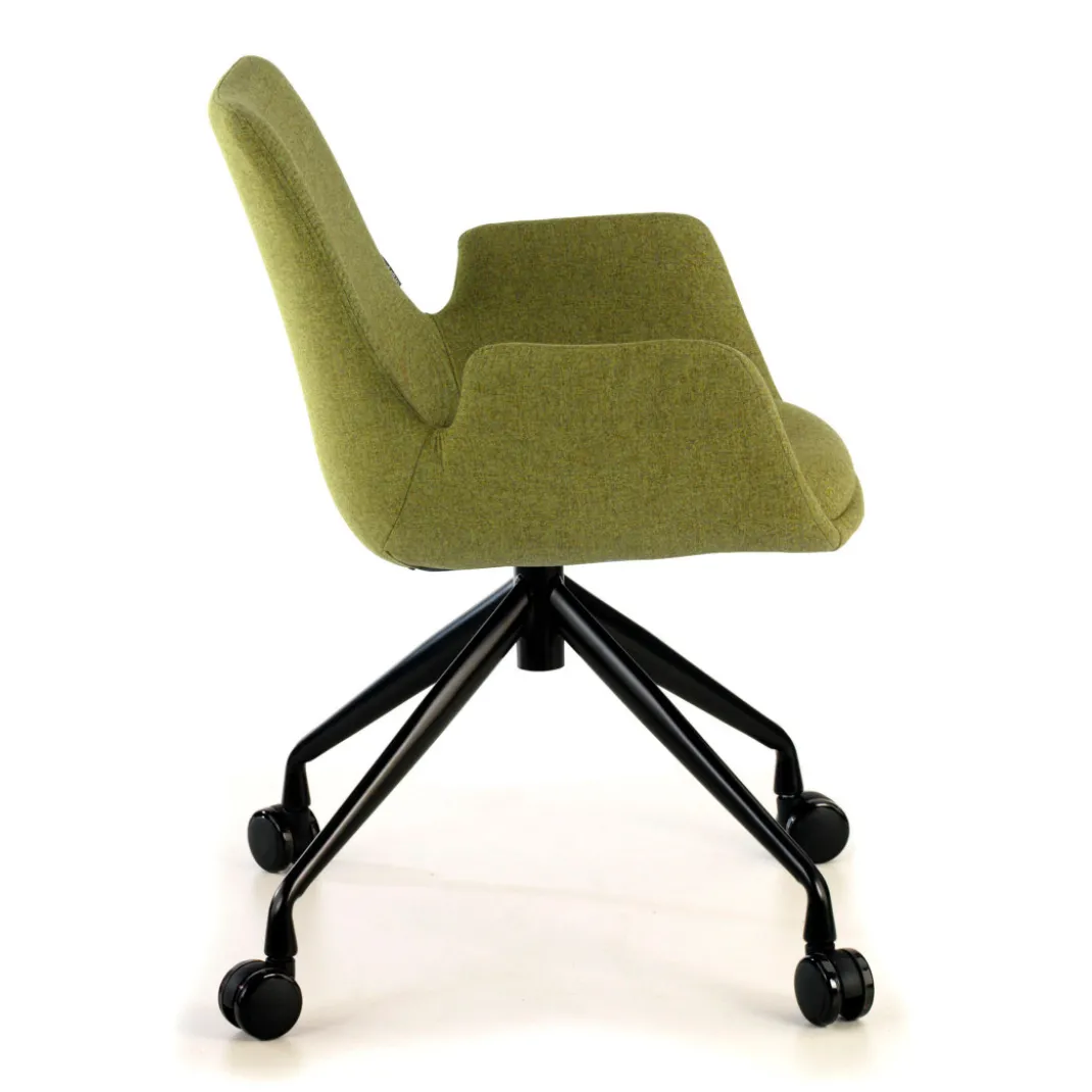Silla Giratoria Elodie, estructura con ruedas