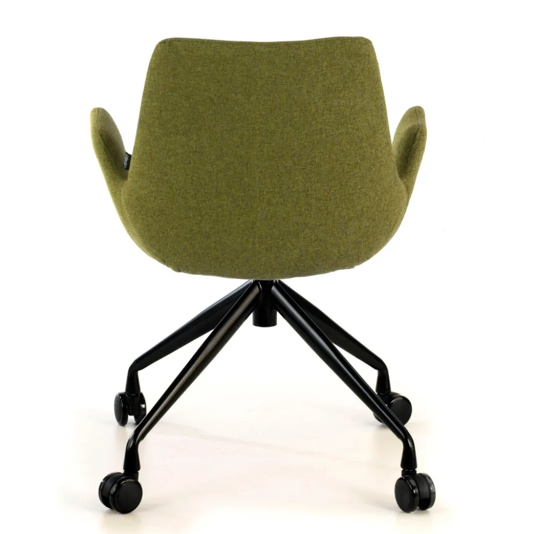 Silla Giratoria Elodie, estructura con ruedas