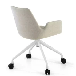 Silla Giratoria Elodie, estructura con ruedas