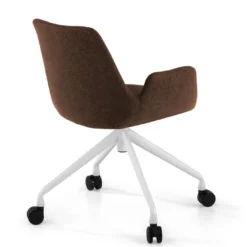 Silla Giratoria Elodie, estructura con ruedas