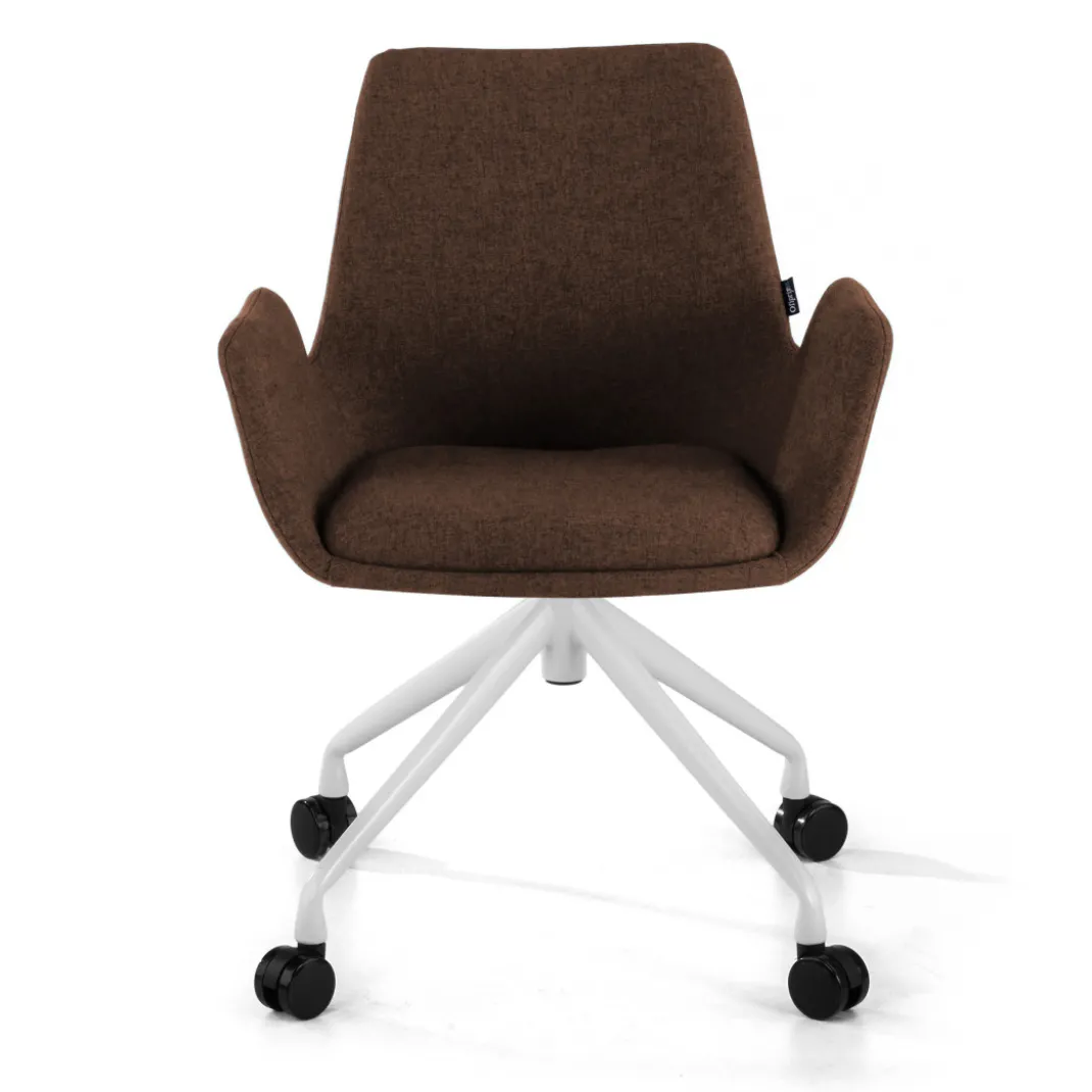 Silla Giratoria Elodie, estructura con ruedas