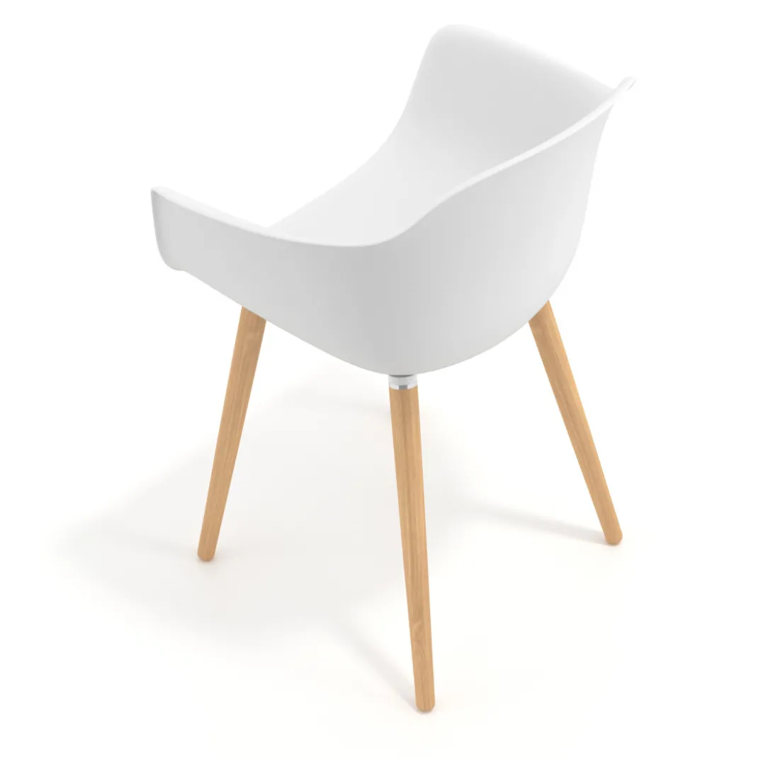 Silla Nórdica Elisa, Patas de madera