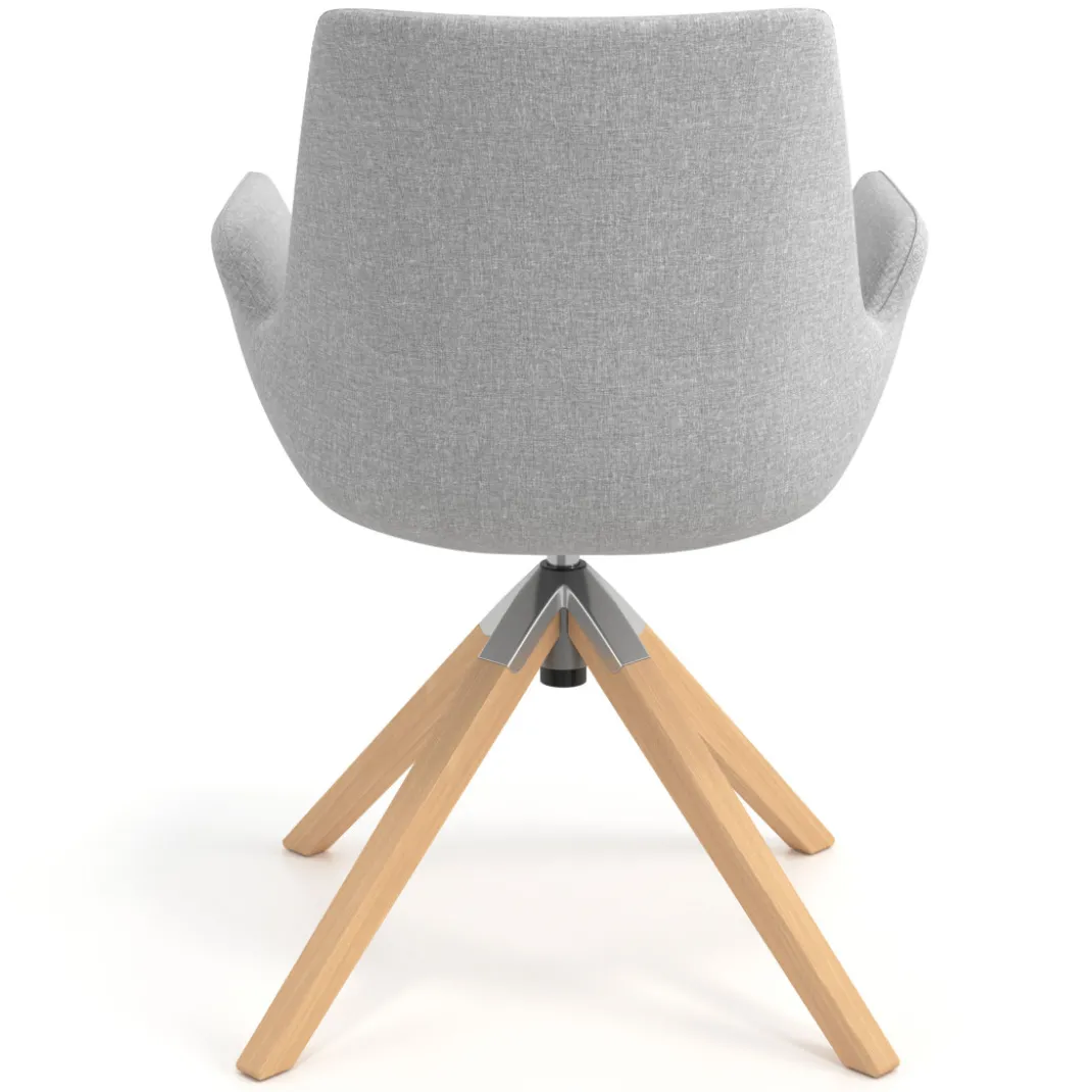 Silla Nórdica Elodie, Patas de madera, Certificada