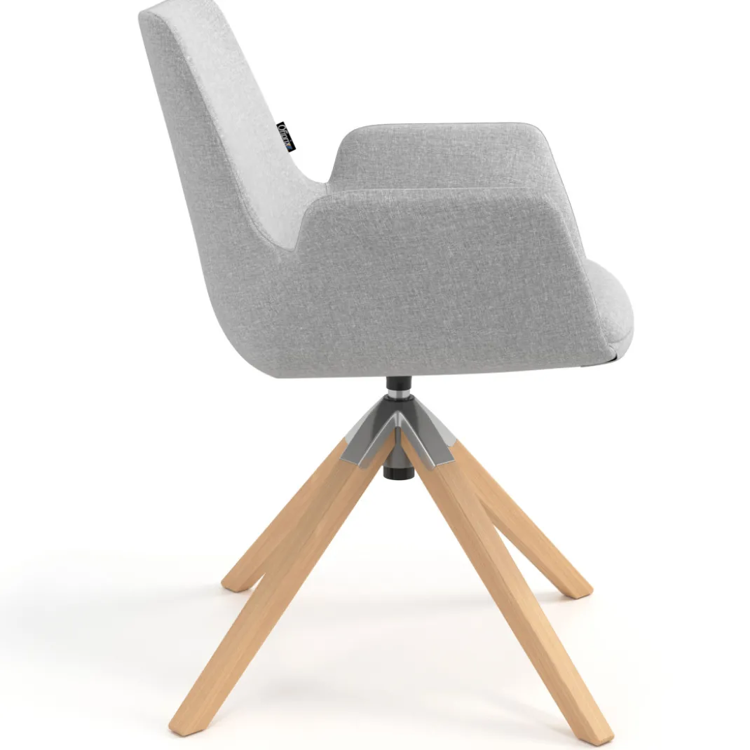 Silla Nórdica Elodie, Patas de madera, Certificada