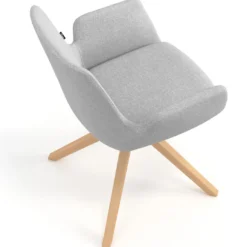 Silla Nórdica Elodie, Patas de madera, Certificada